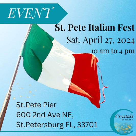 Celebrate Culture & Crystals at the St. Pete Italian Fest at the Pier on April 27th!