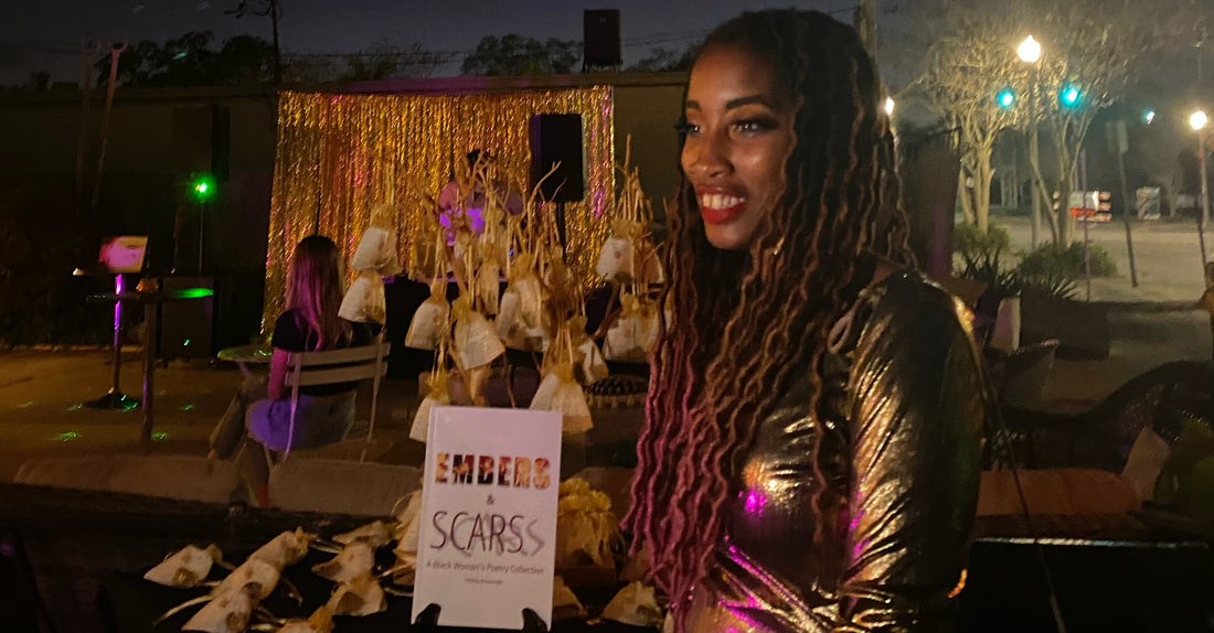 An Authentically Unique Book Launch for Miesha Brundridge's poetry collection "Embers & Scars"
