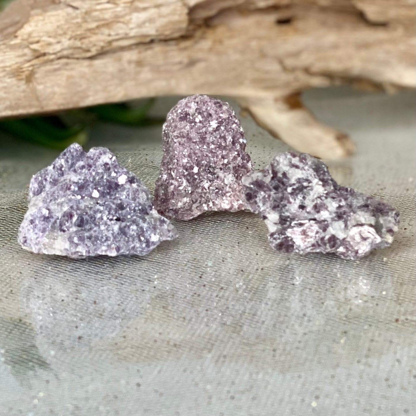 Lepidolite Raw Stones for Soothing Anxiety & Depression