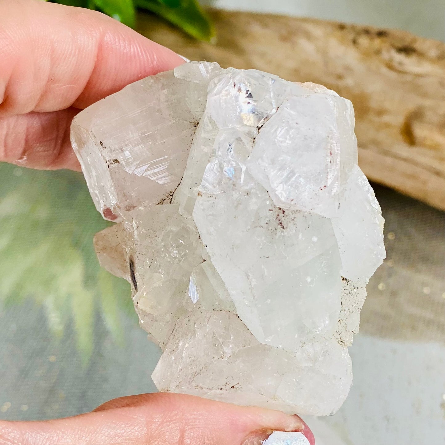 Apophyllite Raw Crystal Chunk from India for Clarity and Spiritual Connection