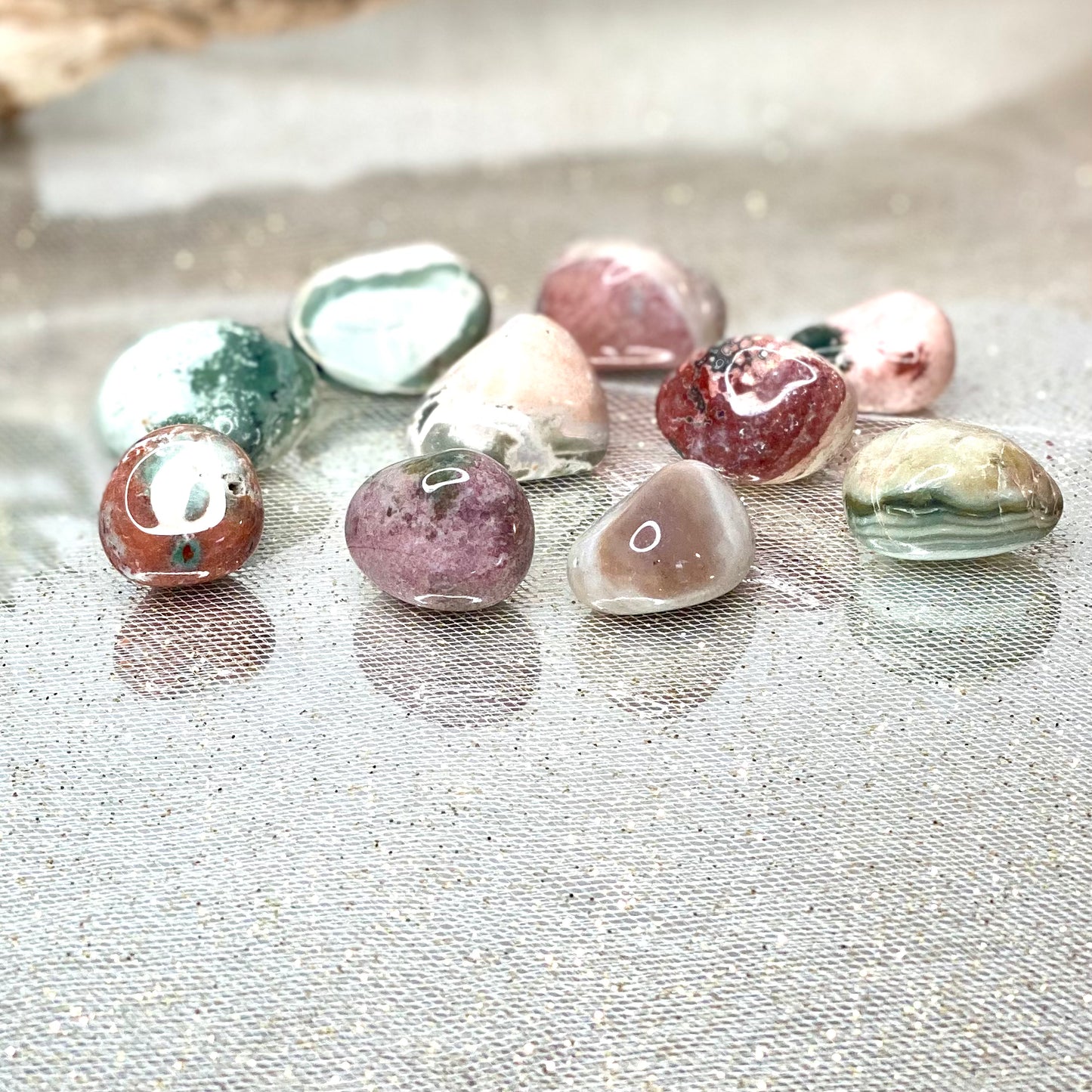 Mystical Aura: Unicorn Jasper Crystals - Rare Discovery from Morovato, Madagascar