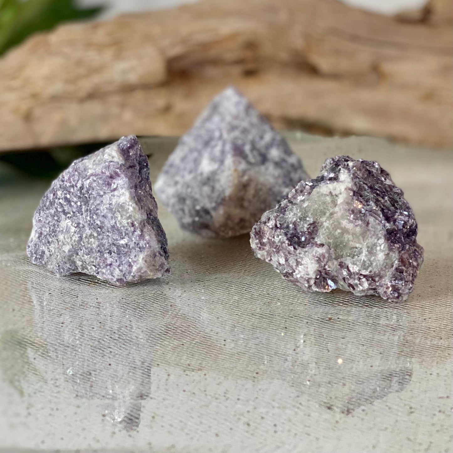Lepidolite Raw Stones for Soothing Anxiety & Depression
