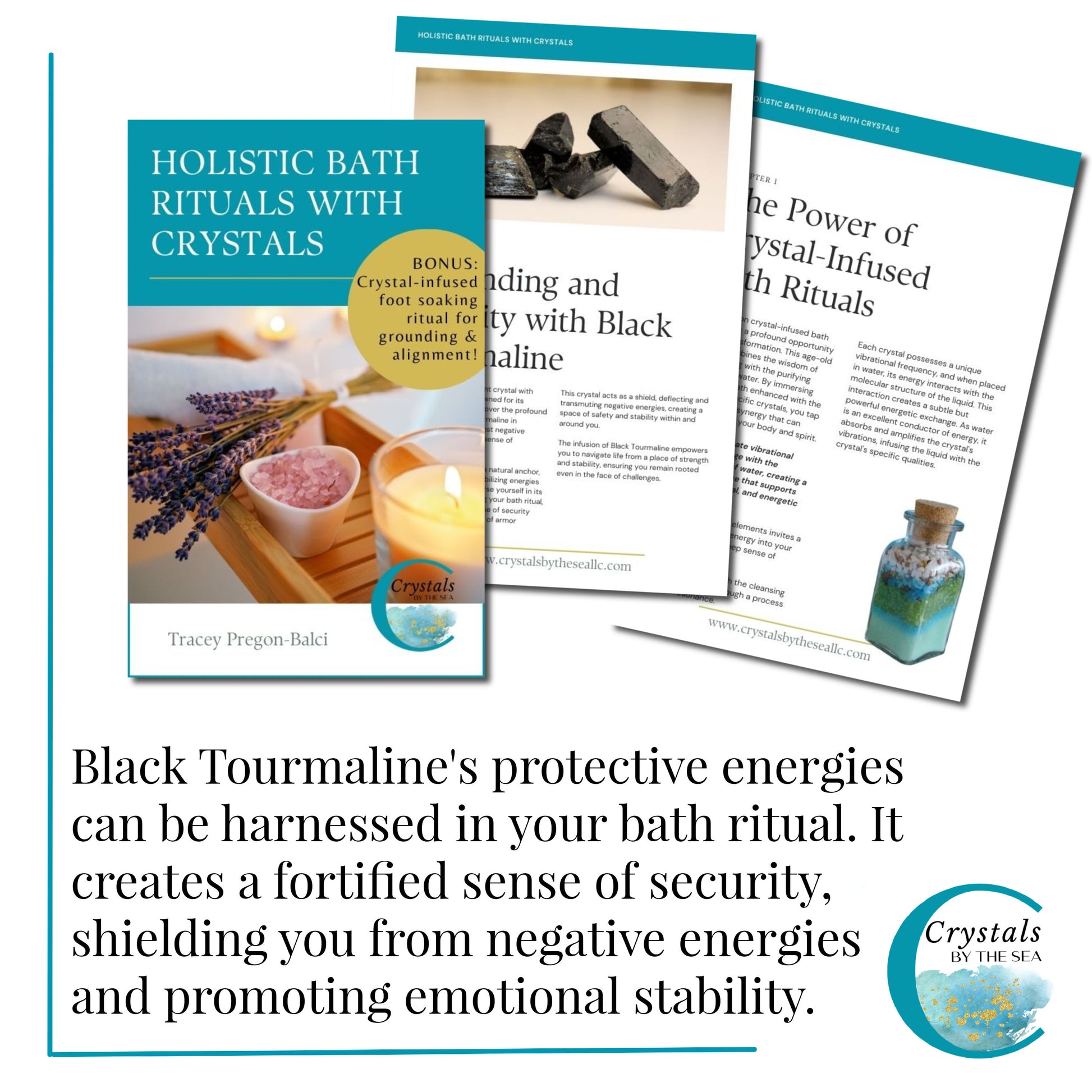 Crystal-Infused Holistic Bath Rituals Paperback Book by Tracey Pregon-Balci