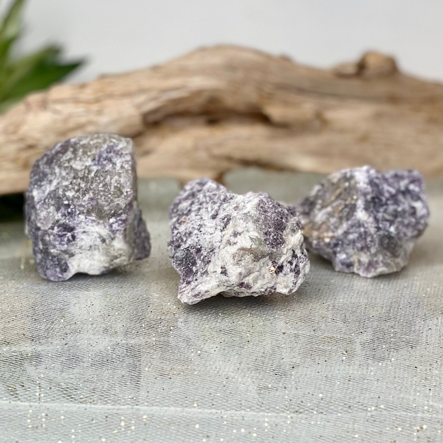 Lepidolite Raw Stones for Soothing Anxiety & Depression