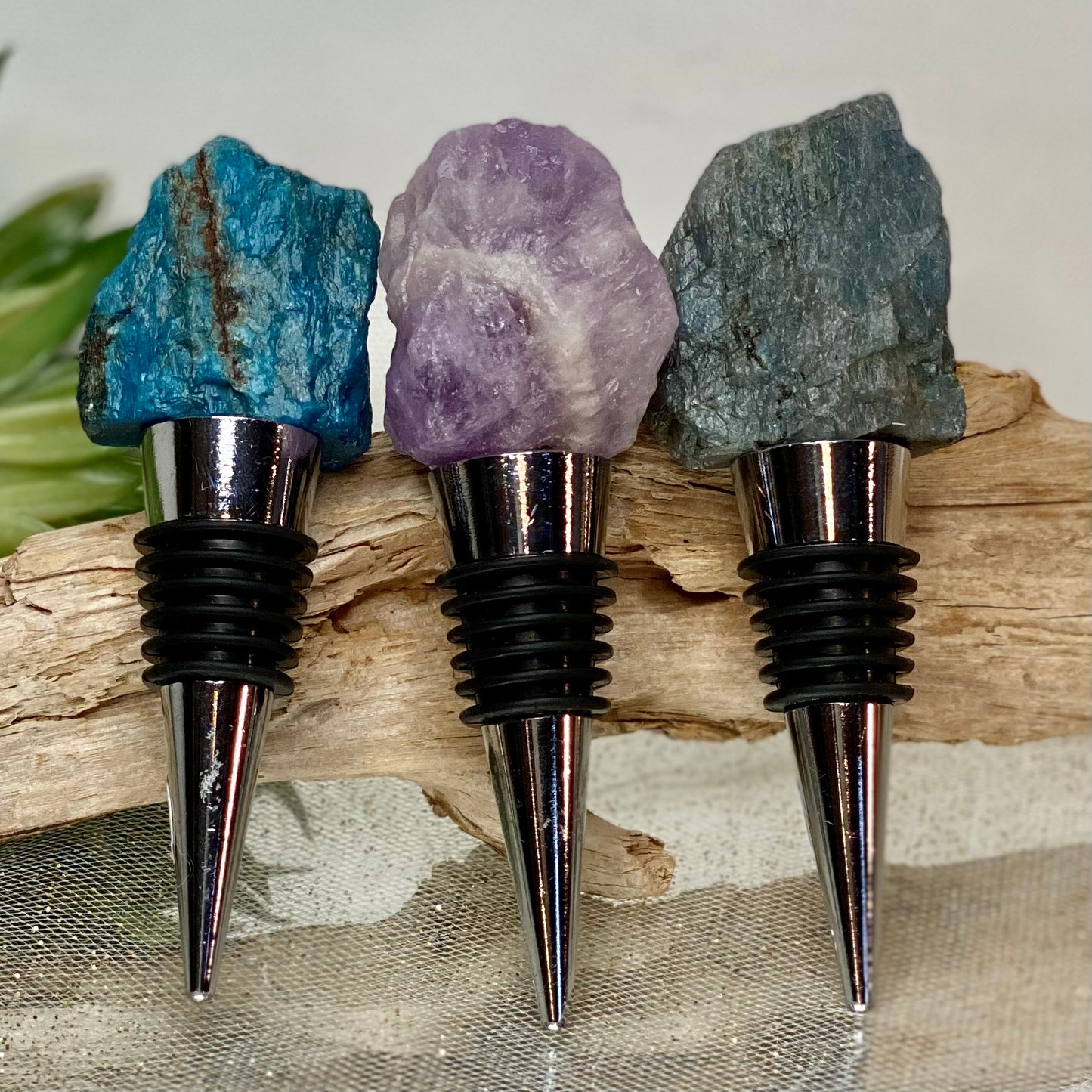 Crystal Wine Stoppers- CrystalsbytheSeaLLC