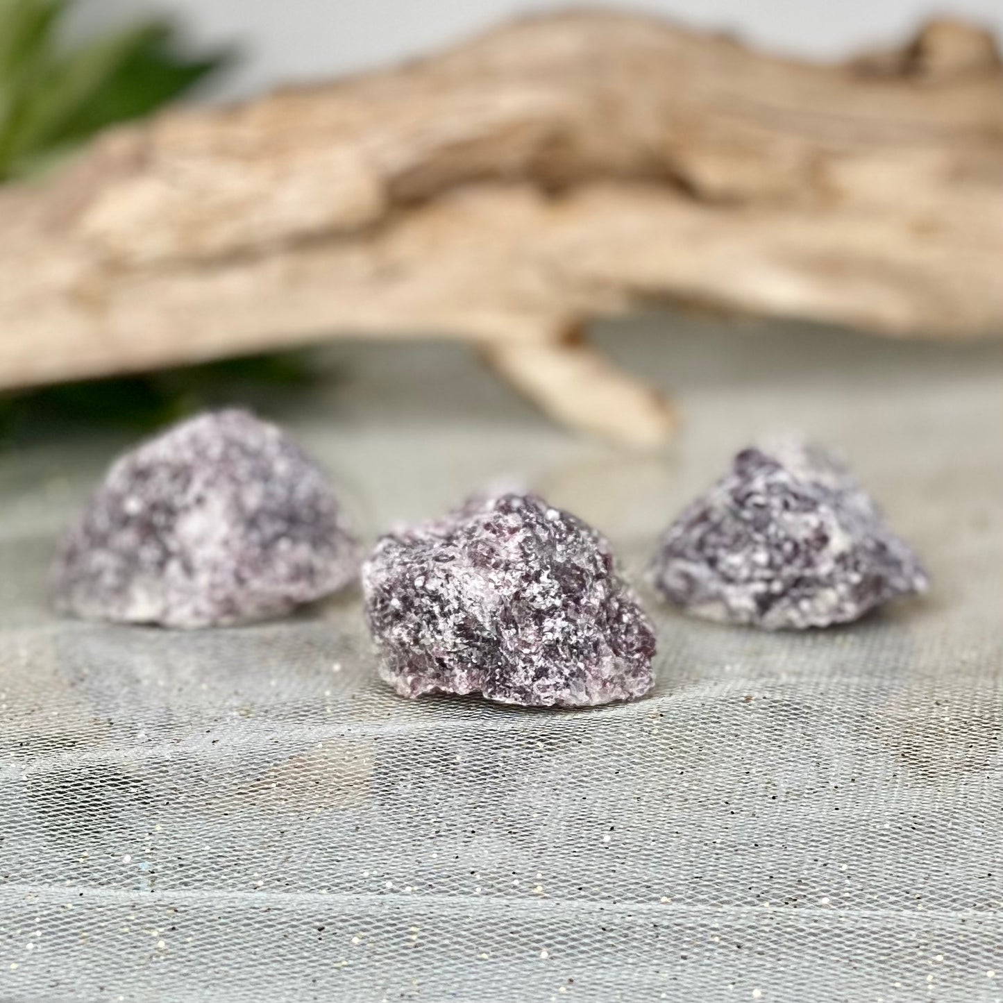 Lepidolite Raw Stones for Soothing Anxiety & Depression