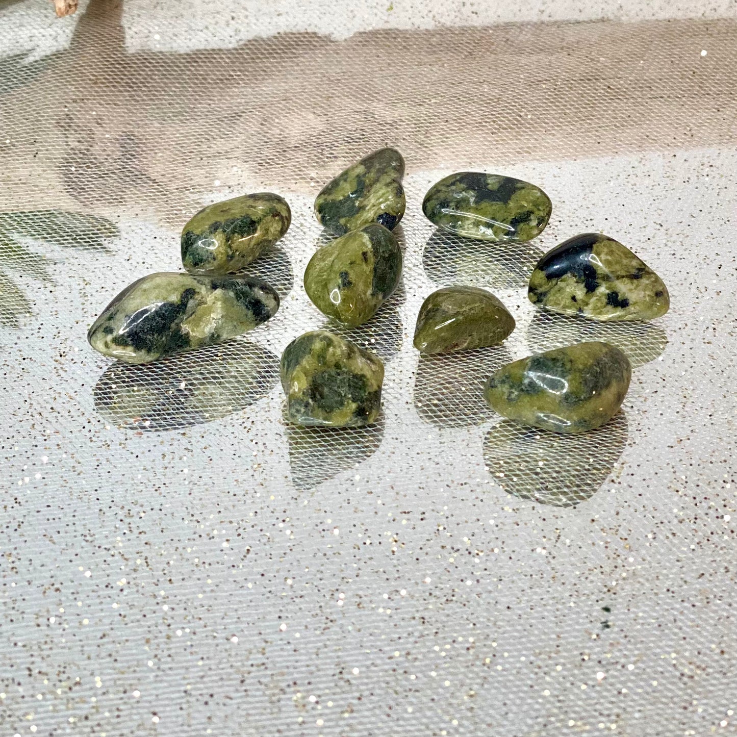 Renewed Vitality: Nephrite Jade Tumbled Crystal - Healing Stone for Balance and Prosperity
