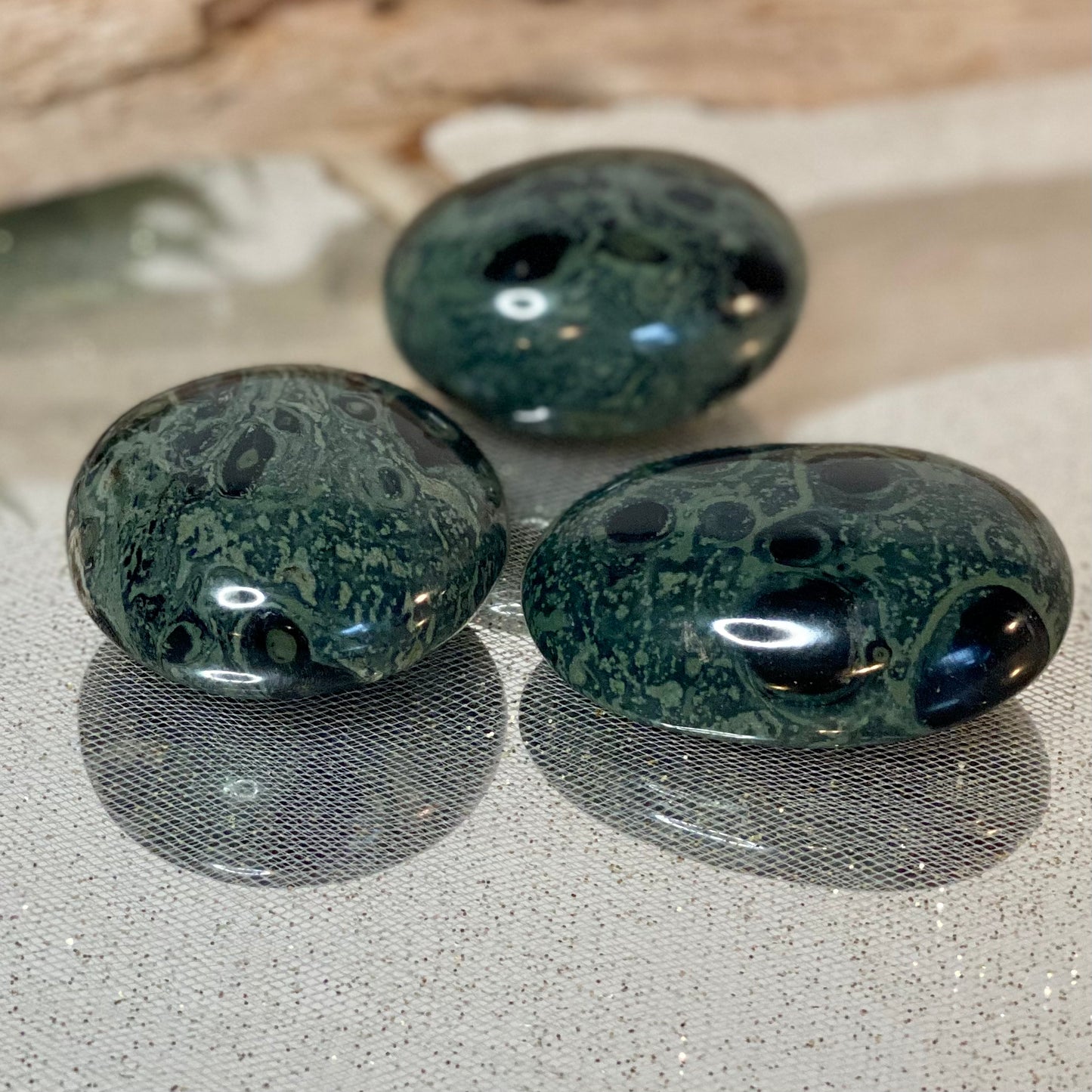 Kambaba Jasper Palm Stones -CBTS