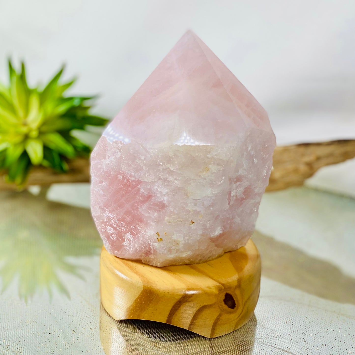 Rose Quartz Lamp for Healing and Heart Chakra Energy