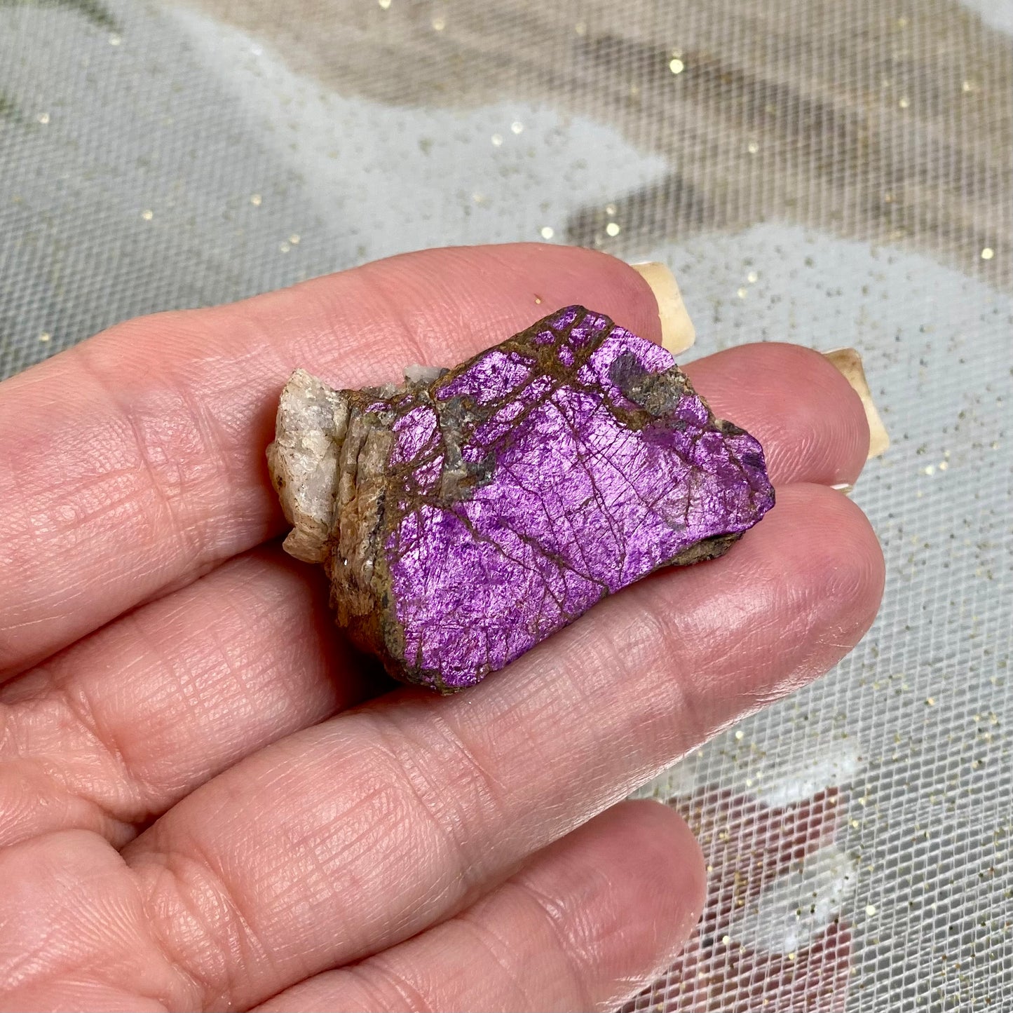 Purpurite Crystal for Spiritual Growth and Confidence