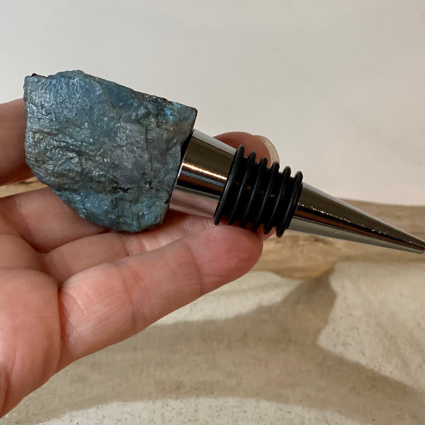 Crystal Wine Stoppers- Labradorite- CBTS