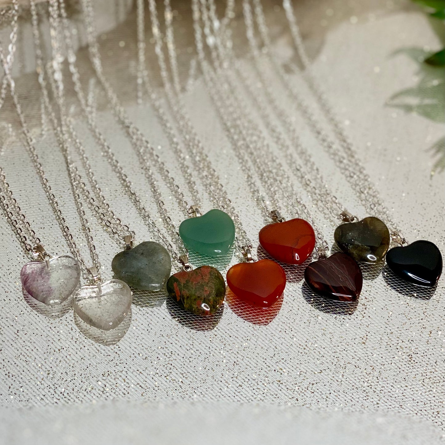 Crystal Heart Harmony Necklace - Crafted for positivity, Adorned for Beauty!