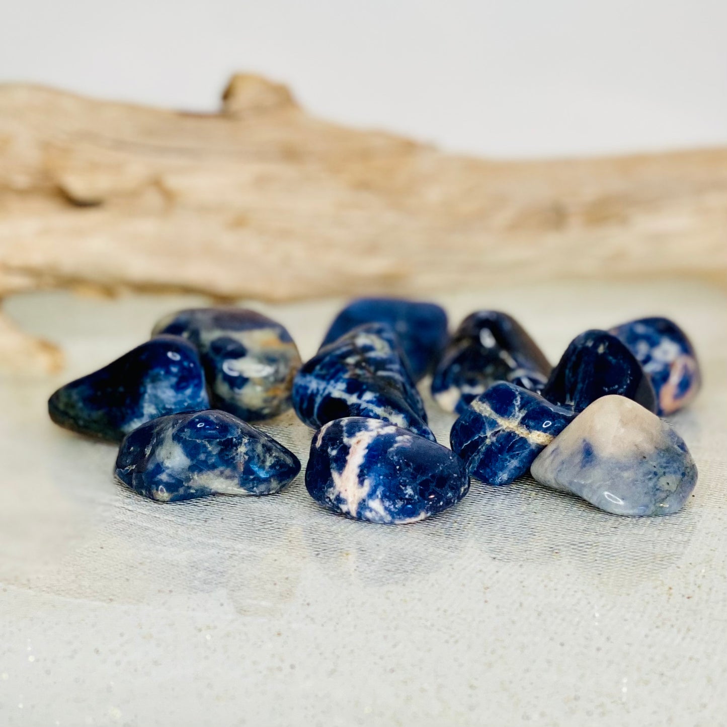 Sodalite Tumbled Stone – Crystal for Communication, Intuition & Emotional Balance