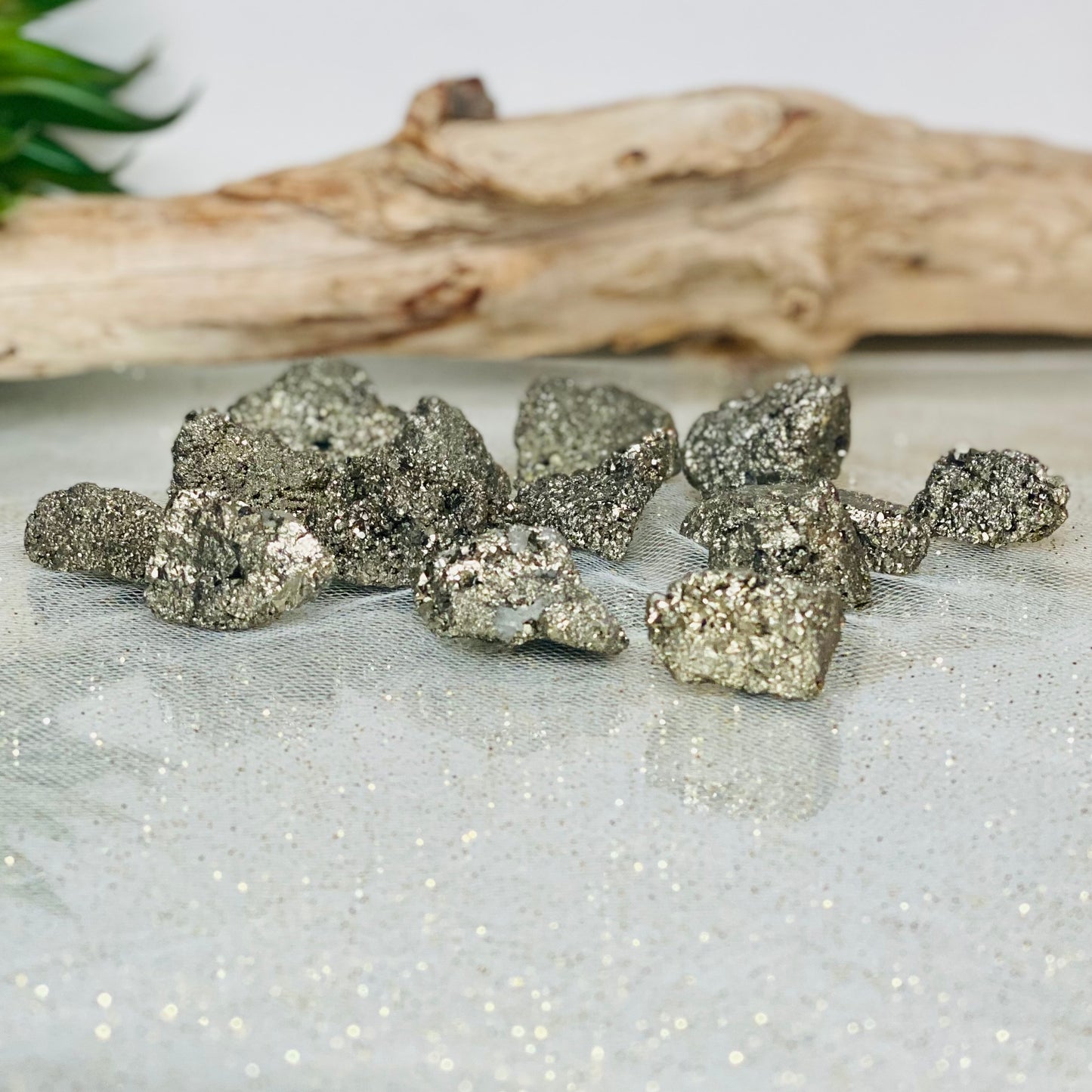 Pyrite Raw Tumbled Stones for Prosperity and Good Fortune!