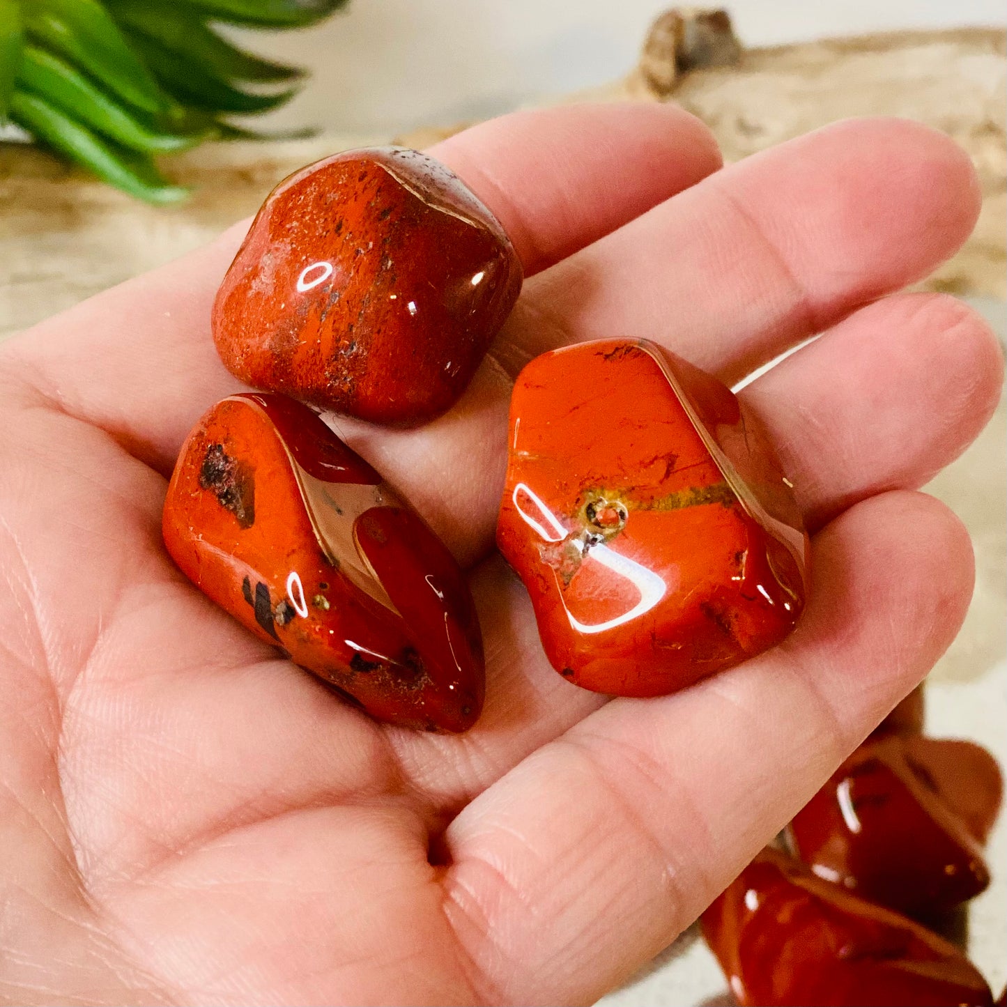 Red Jasper tumbled stone