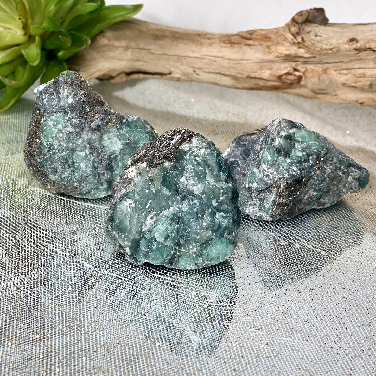 Natural Emerald Raw Chunks - Healing Energy from Earth's Heart
