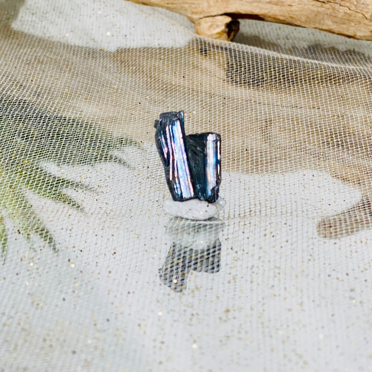 Mini Stibnite Crystal for Protection, Prosperity, and Healing