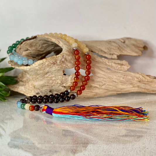 108 Bead Chakra Mala Necklace- CBTS