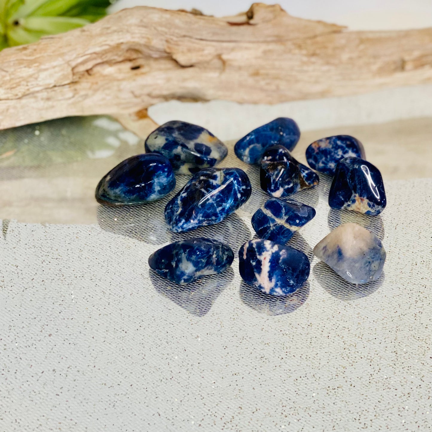 Sodalite Tumbled Stone – Crystal for Communication, Intuition & Emotional Balance