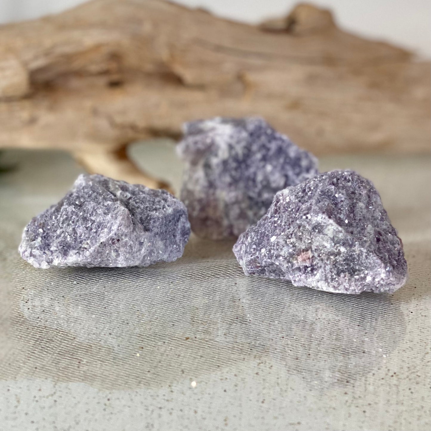 Lepidolite Raw Stones for Soothing Anxiety & Depression