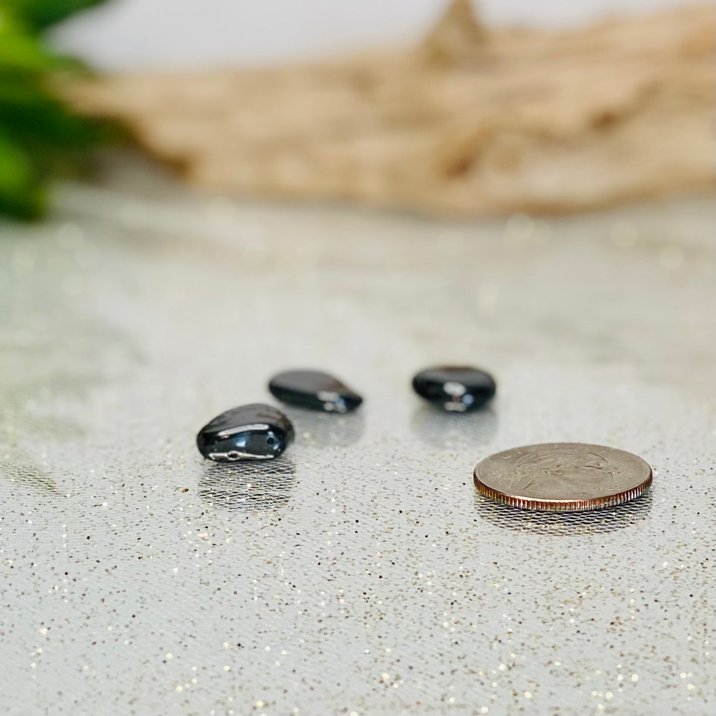 Hematite Tumbled Stones: Grounding Elegance from Earth's Core