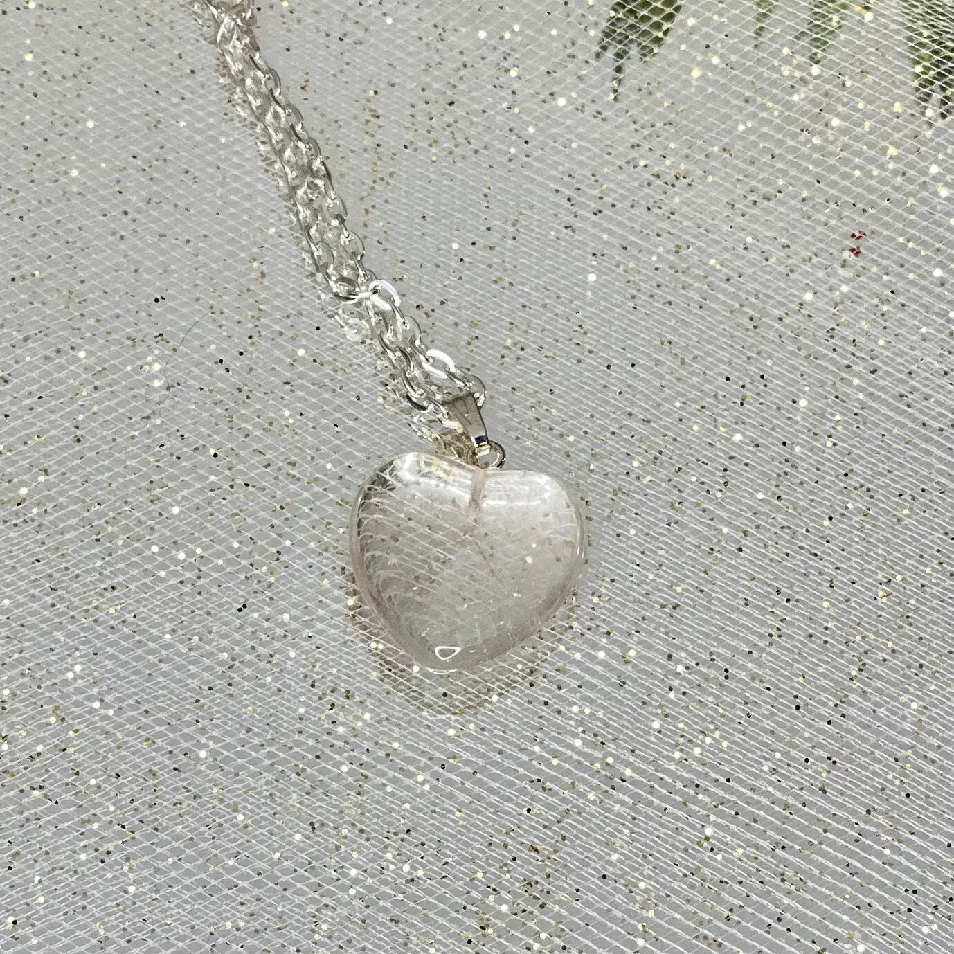 Crystal Heart Harmony Necklace - Crafted for positivity, Adorned for Beauty!