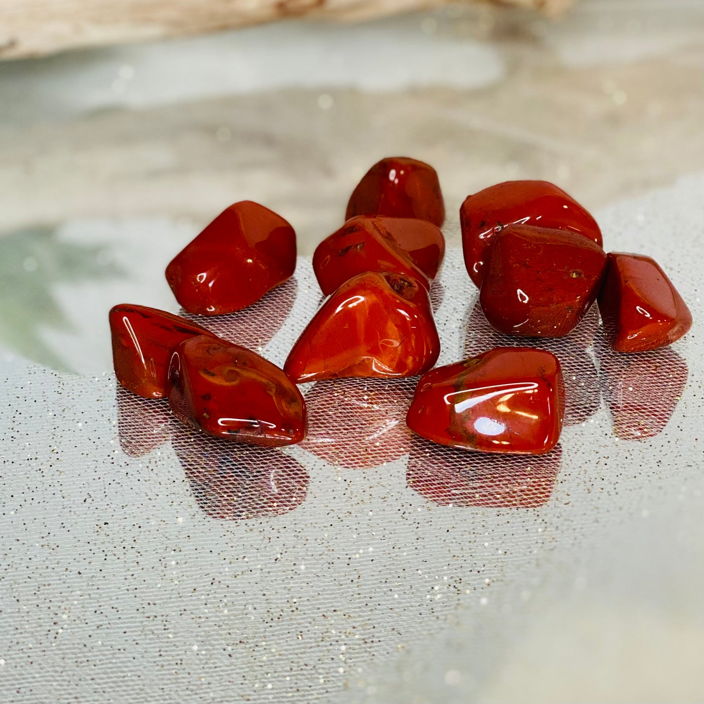 Red Jasper tumbled stone