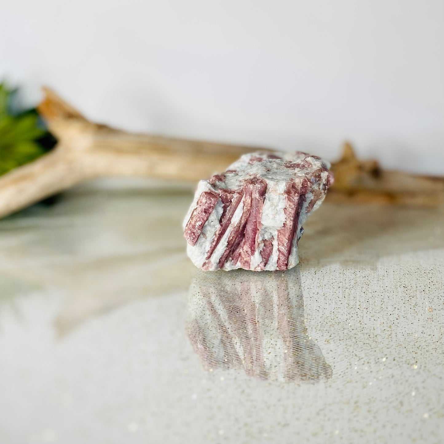 Raw Pink Tourmaline in Matrix Paperweight: Natural Beauty and Love Energies