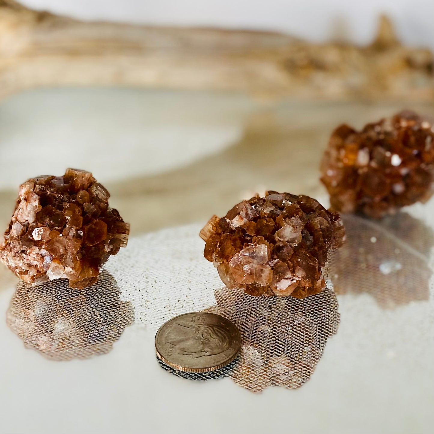 Aragonite Star Clusters: Natural Beauty for Grounding and Stability - Large 2-3 oz