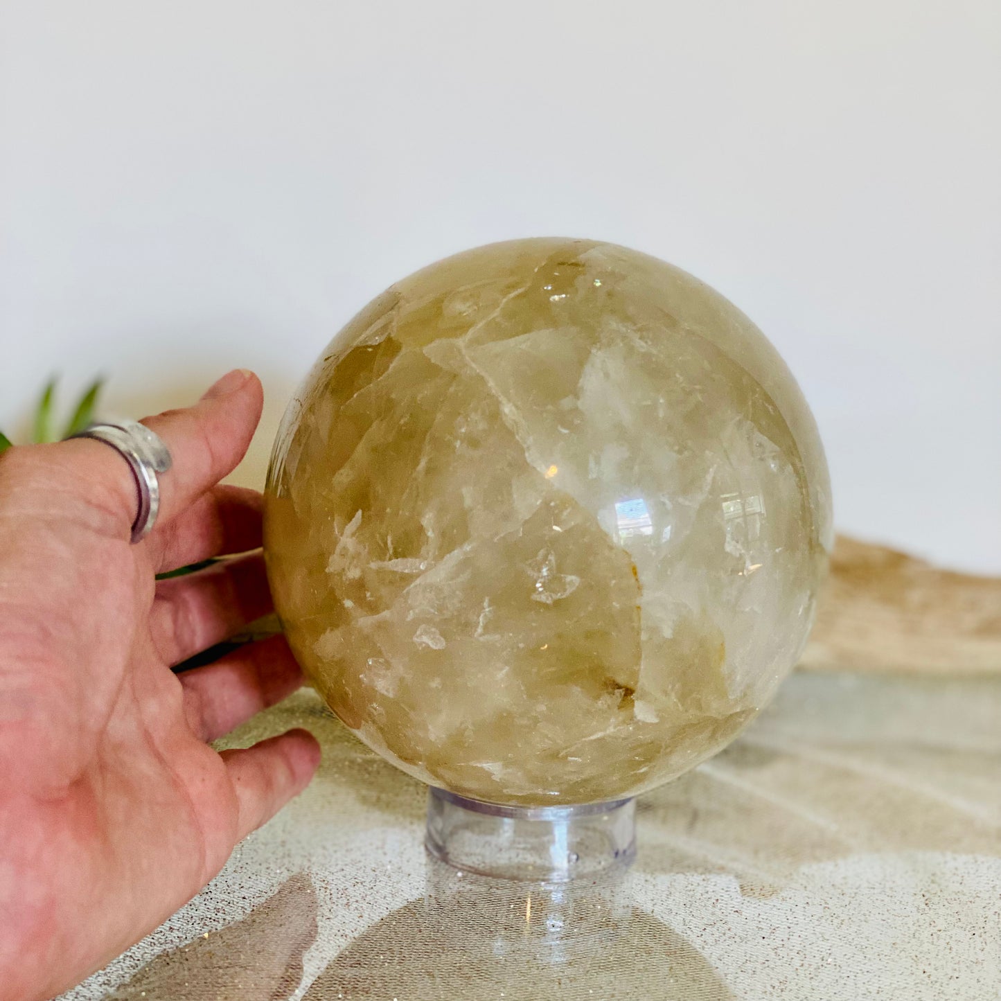 Golden Healer Quartz Sphere: The Vibrant Master Healer