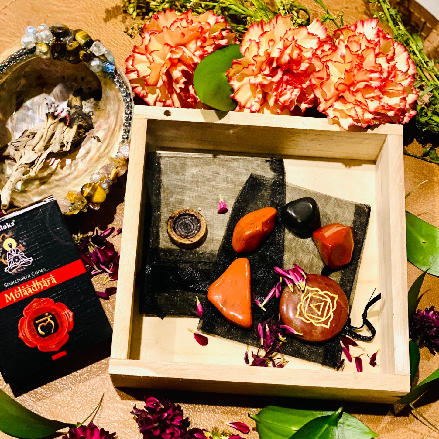 Root Chakra Crystal Grid prep- CBTS