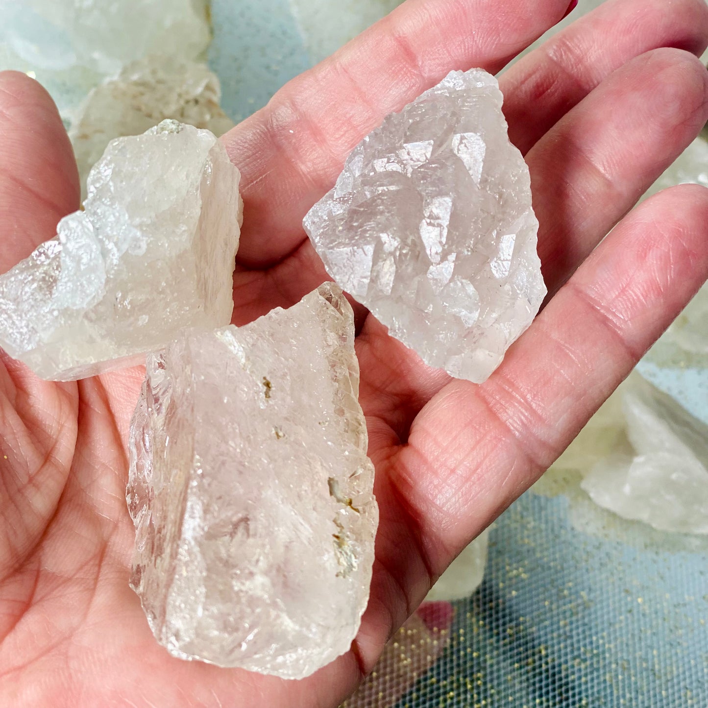 Elestial Smoky Quartz Raw Chunks from Brazil