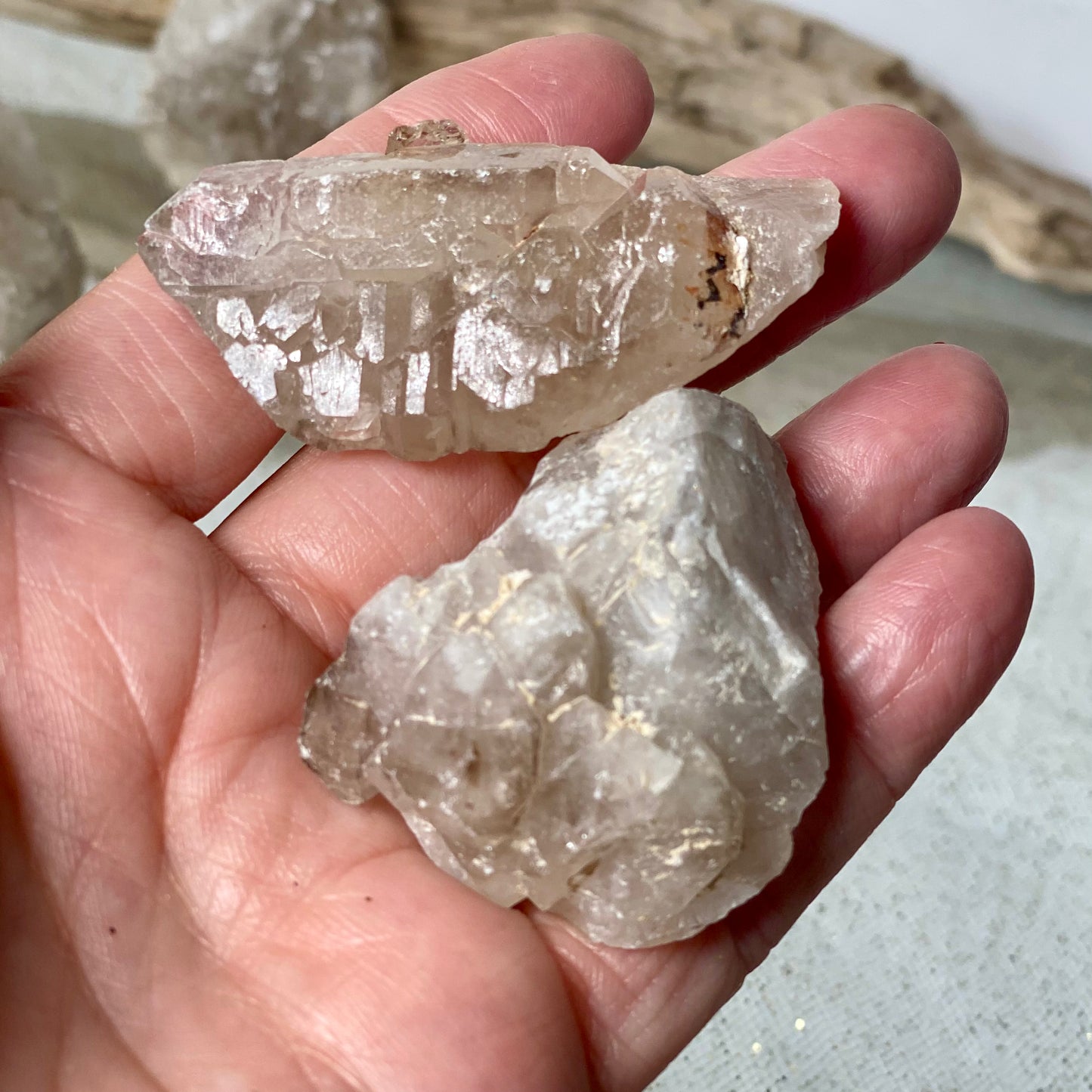 Elestial Smoky Quartz Raw Chunks-CBTS