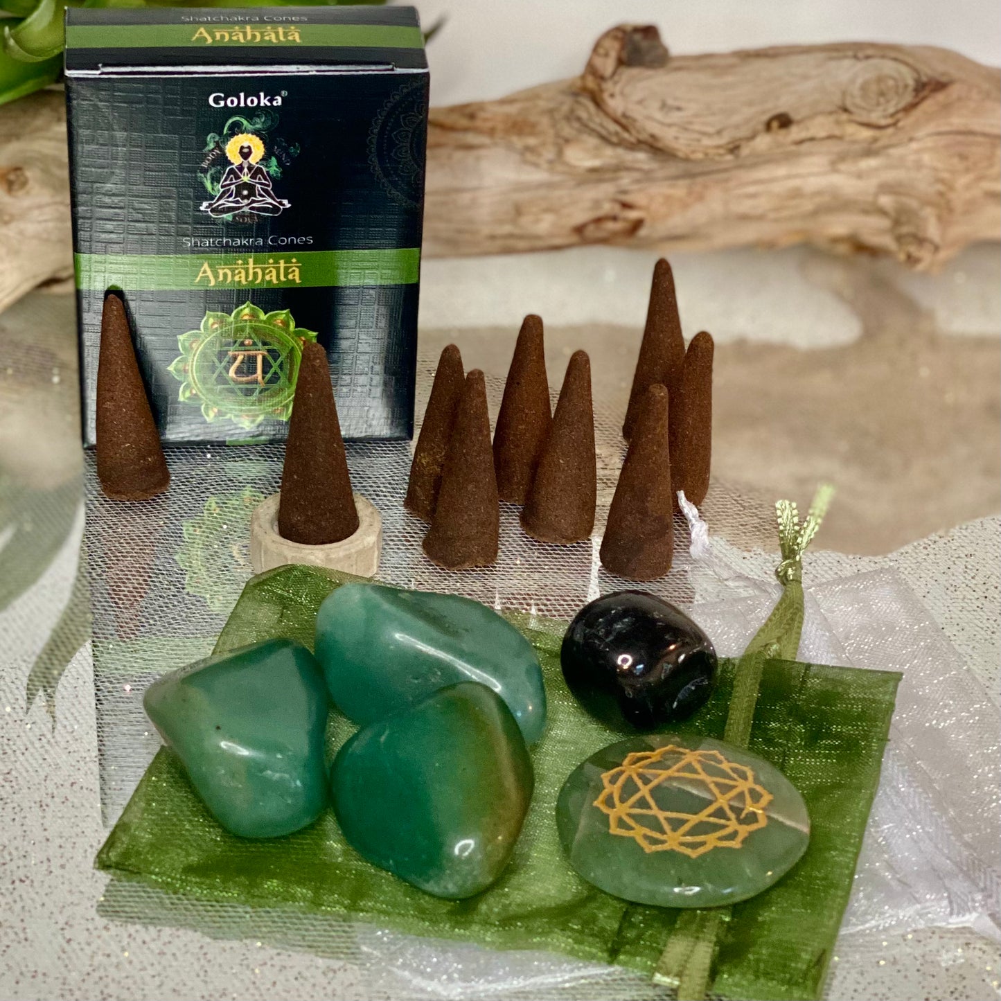 Open Your Heart Chakra for LOVE & PROSPERITY with this Crystal & Incense Gift Set