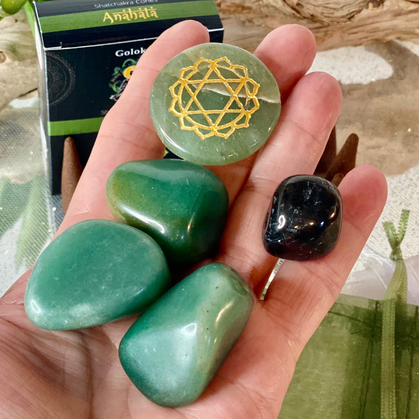 Open Your Heart Chakra for LOVE & PROSPERITY with this Crystal & Incense Gift Set