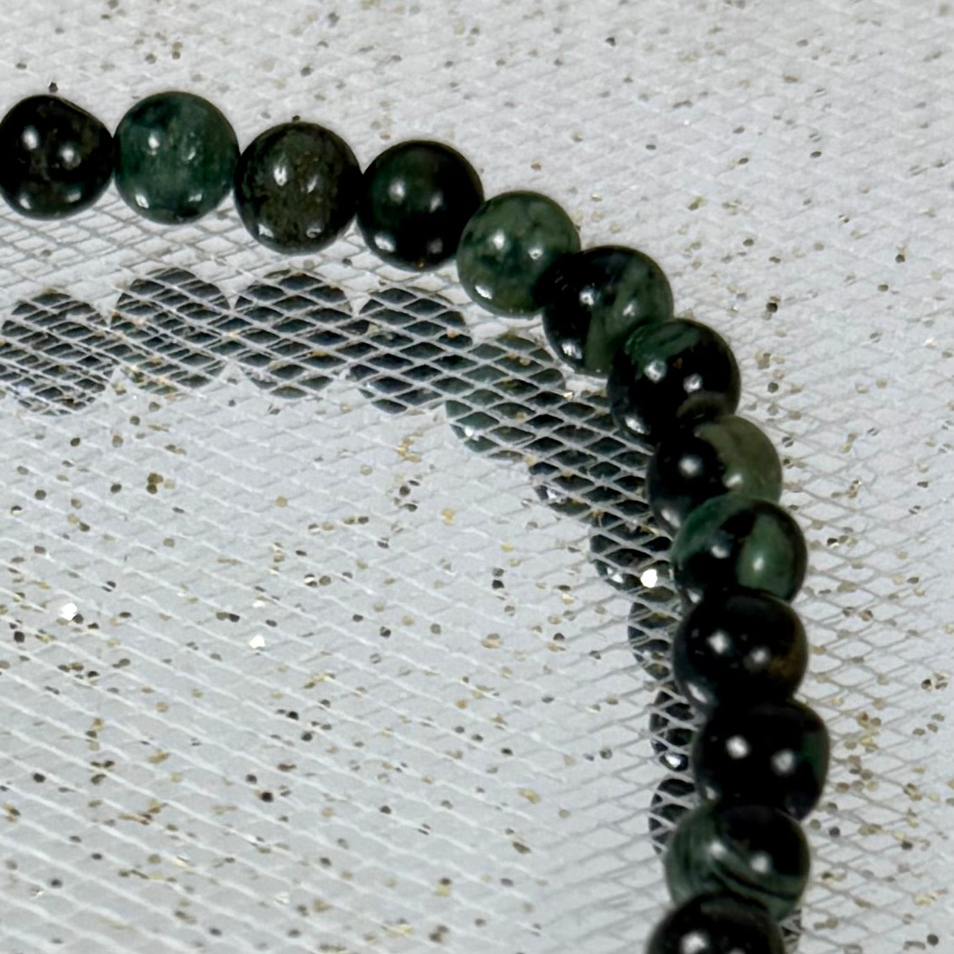 Kambaba Jasper Bracelet up close - CBTS