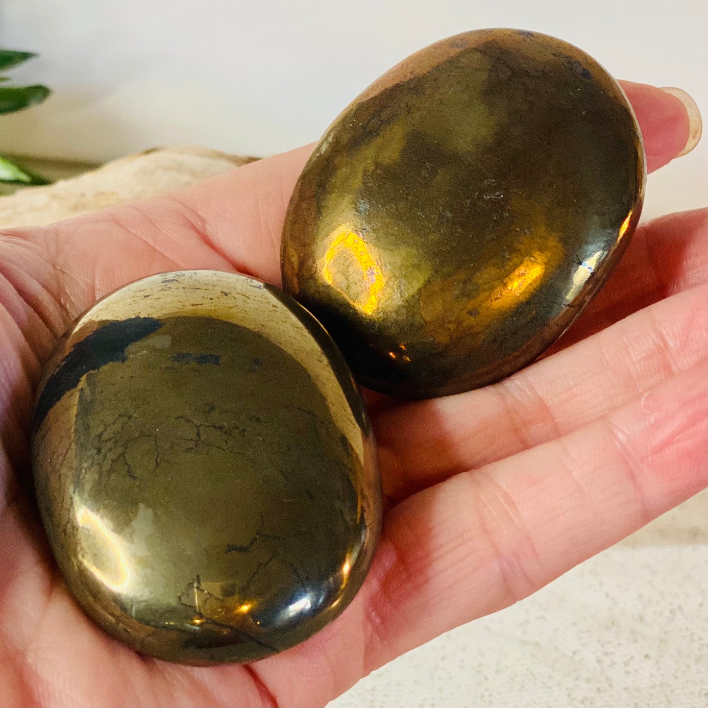 Pyrite Palm Stones - CBTS