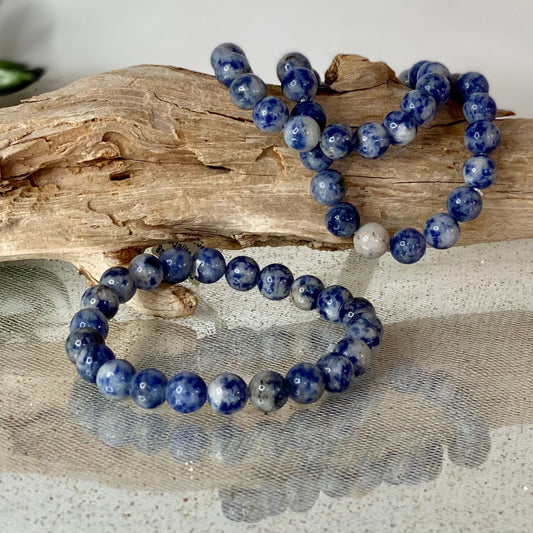 Sodalite Round Bead Bracelet