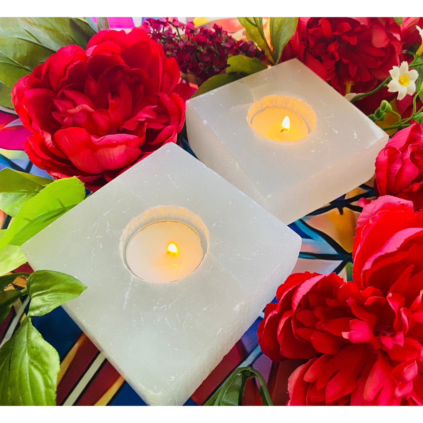 Illuminating Tranquility: Enhance Your Space with Selenite Tea Candle Holders for Clarity and Calmness