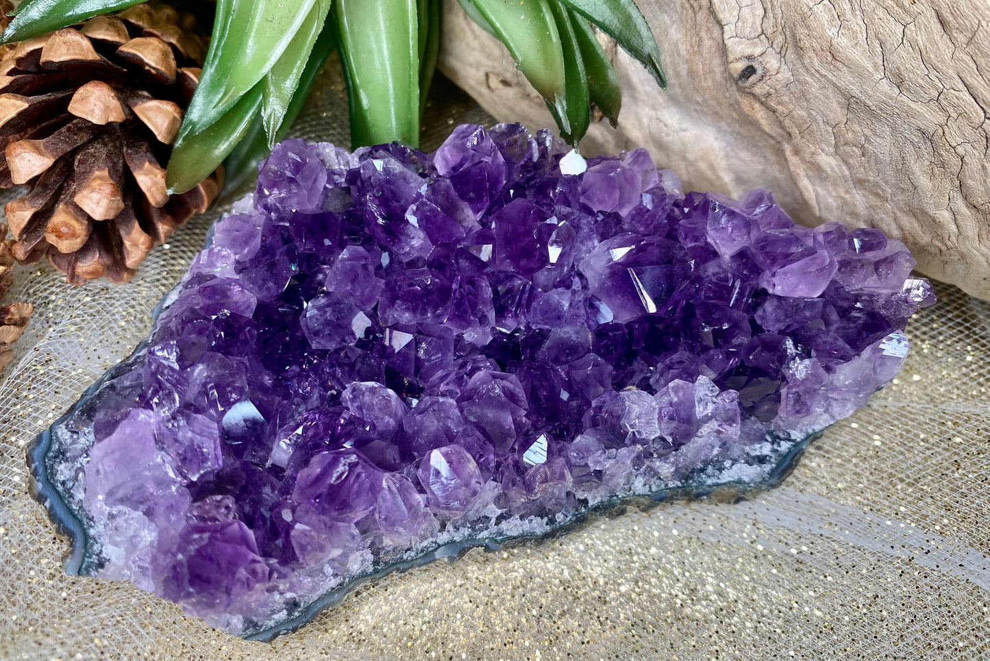 Amethyst combs for brushing the emotional body