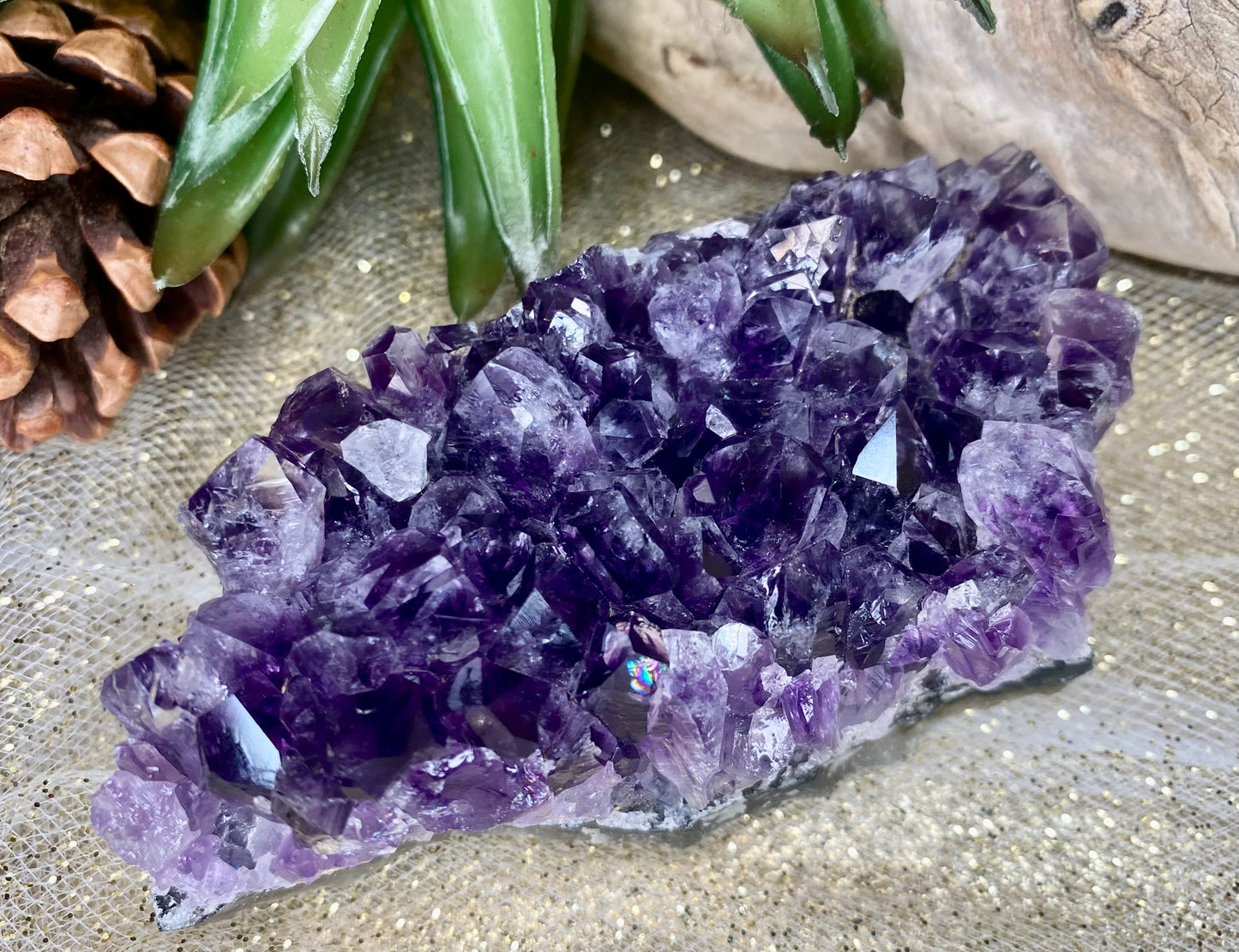 Amethyst combs for brushing the emotional body