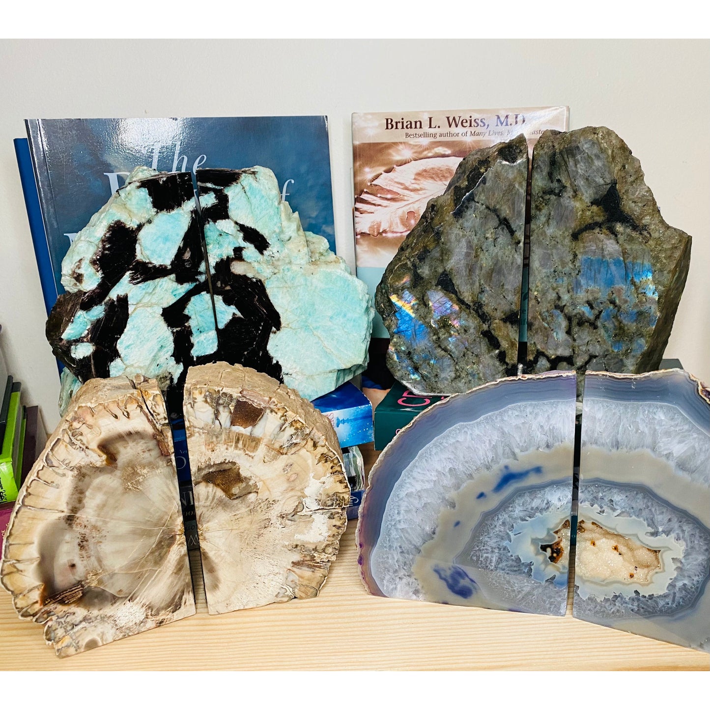 Crystal Bookends
