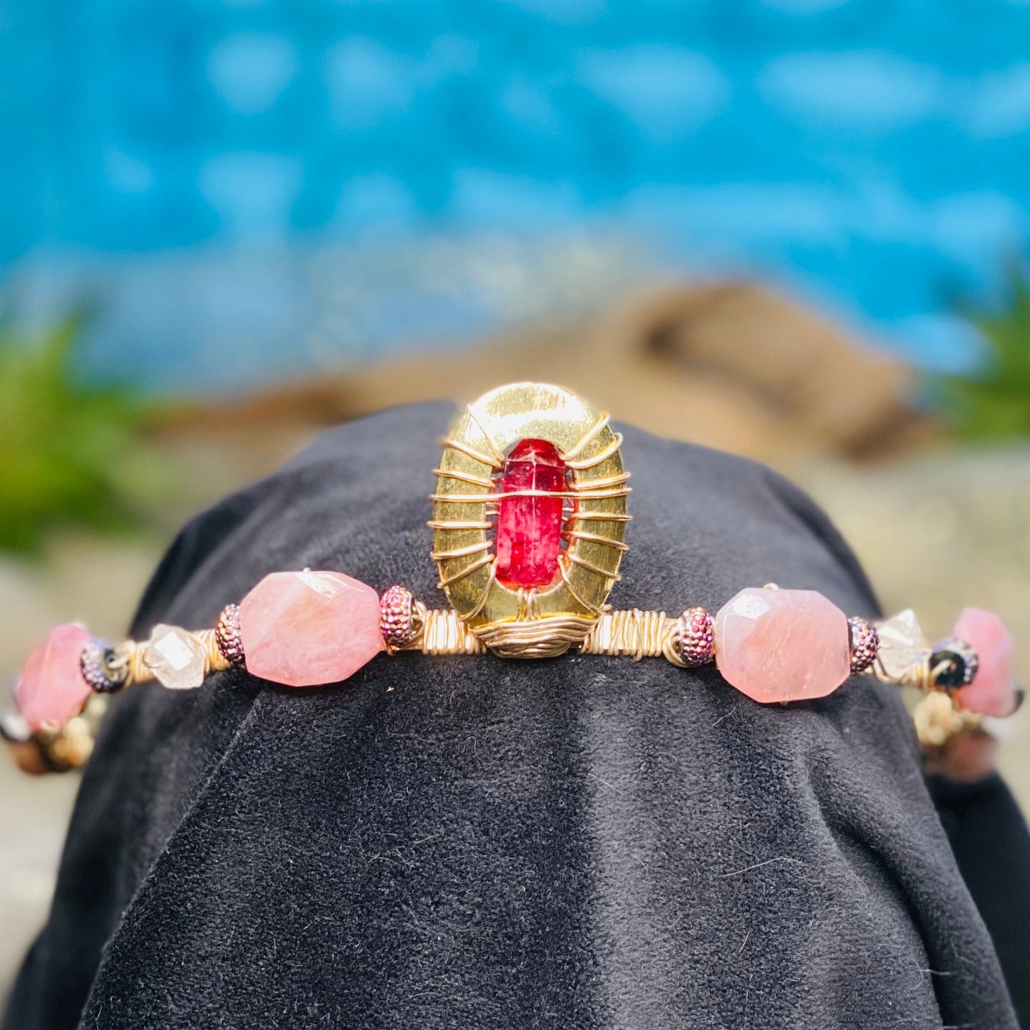 ElegantKunzite_HerkimerDiamondQueenCrown-crystalsbytheseallc
