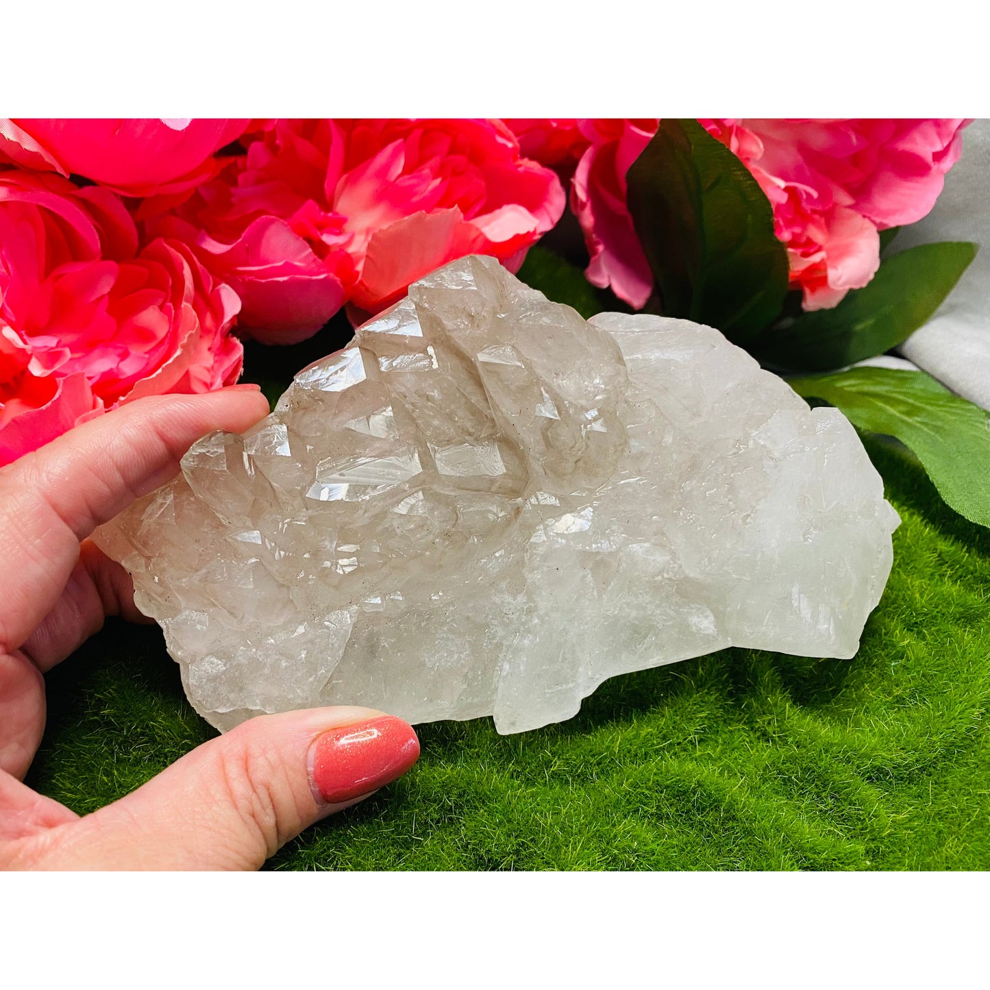 Divine Wisdom Smoky Elestial Quartz Cluster Healing Crystal