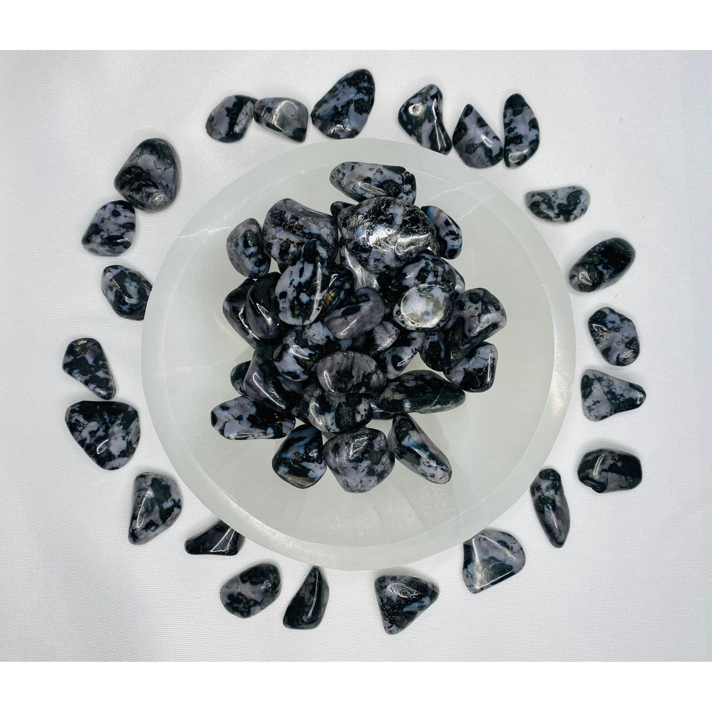 Indigo Gabbro tumbled stones for expanding your knowledge