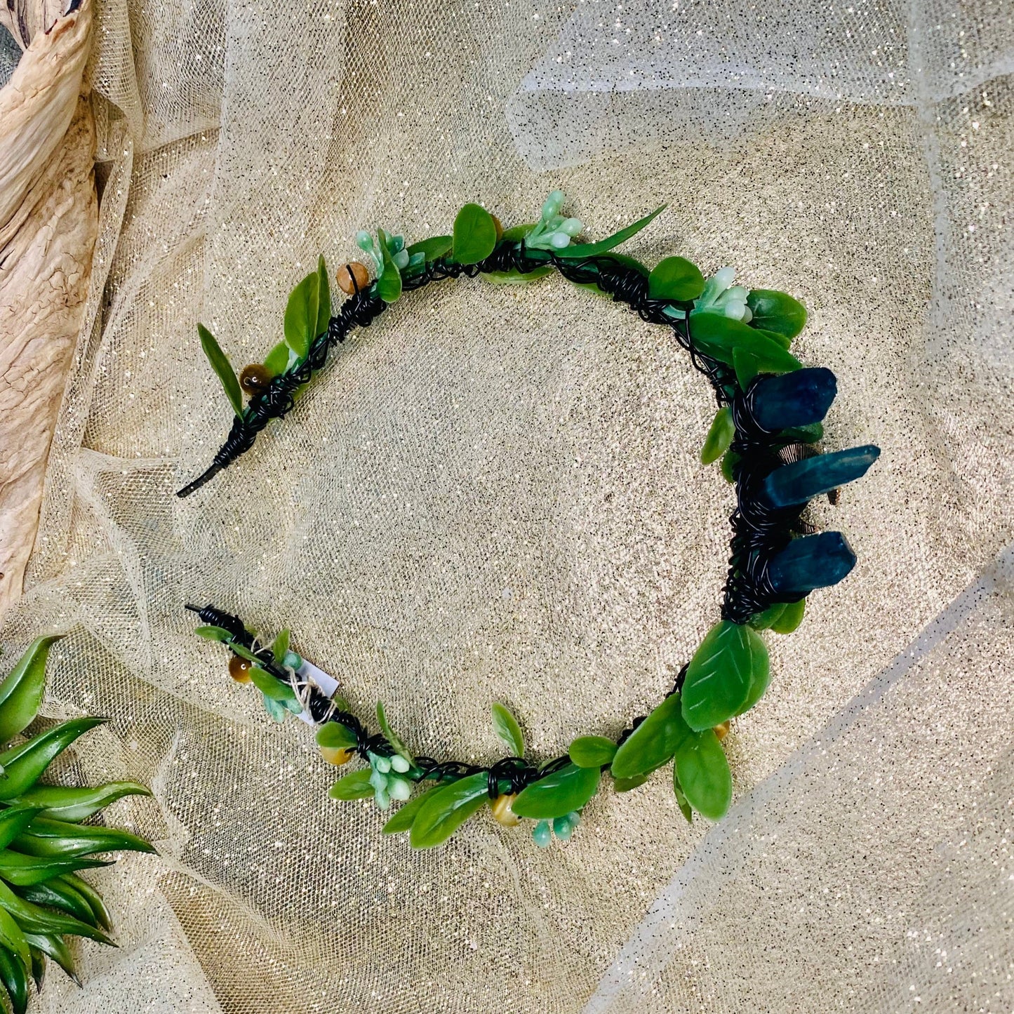 MysticalBlueFlowerCrowntopview-crystalsbytheseallc