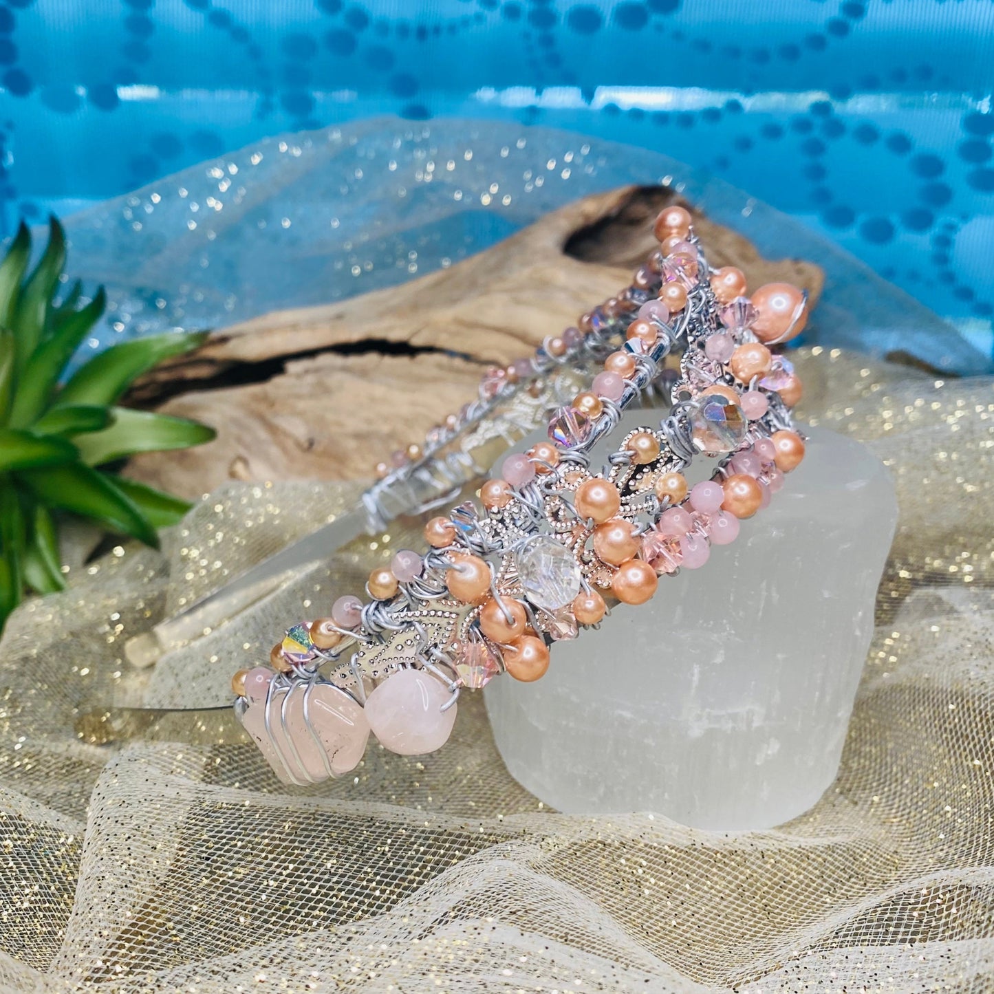 PinkPearlPrincessCrownsideview-crystalsbytheseallc