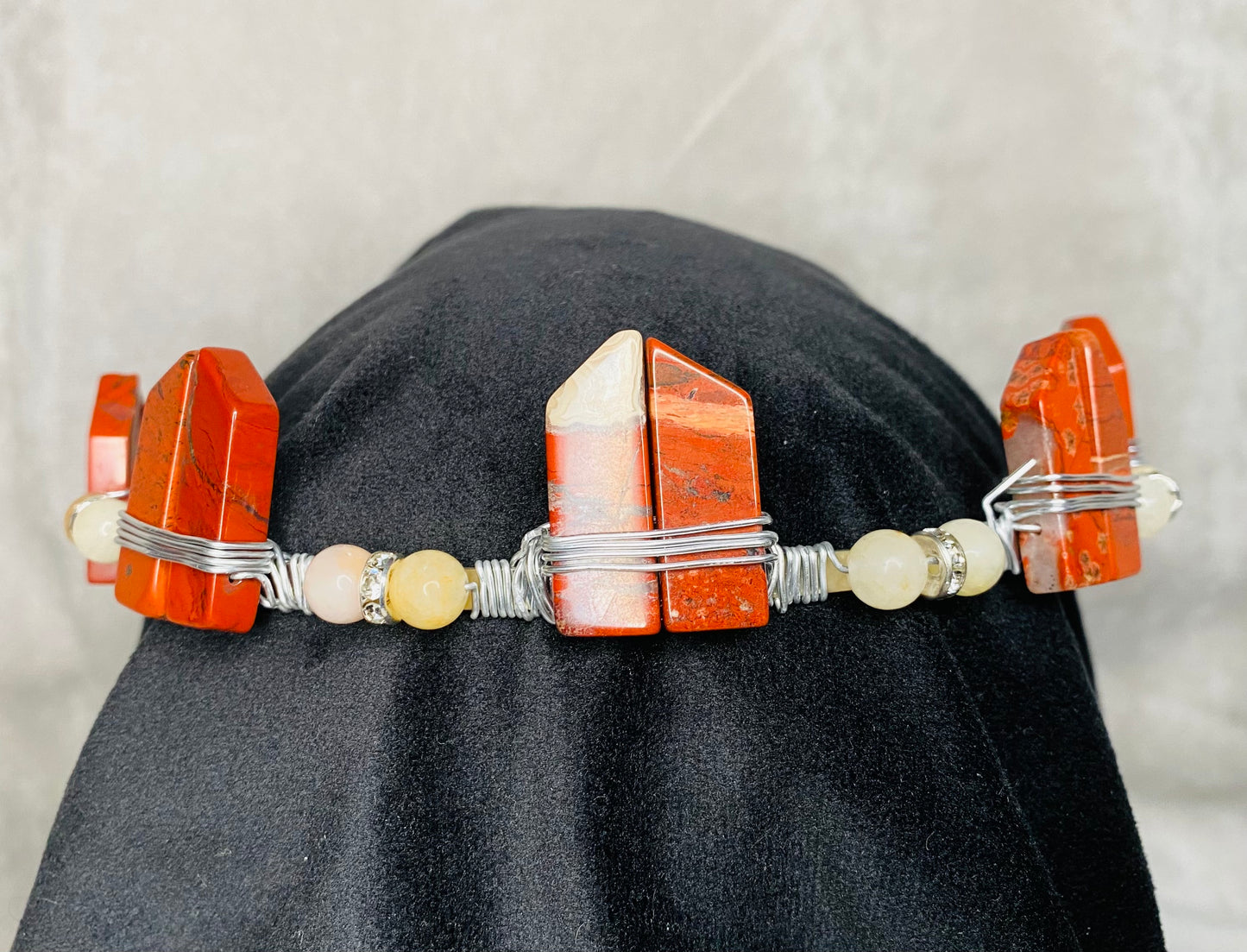 Red & Yellow Jasper Crown