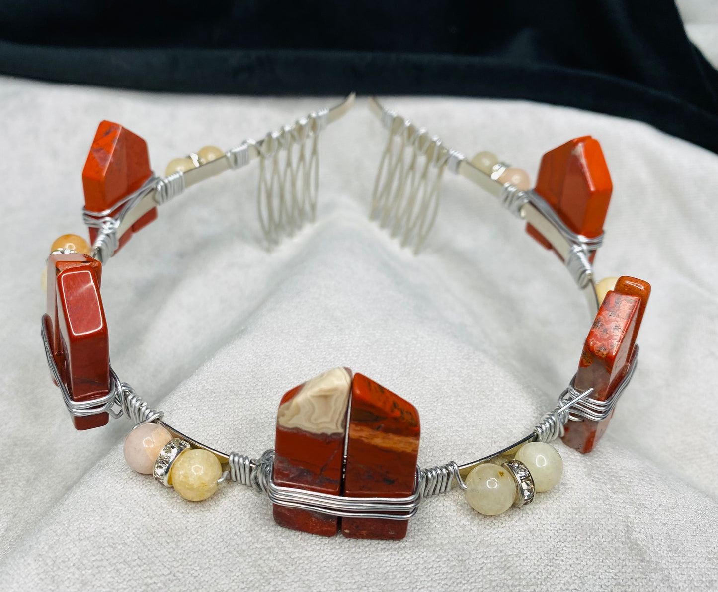 Red & Yellow Jasper Crown