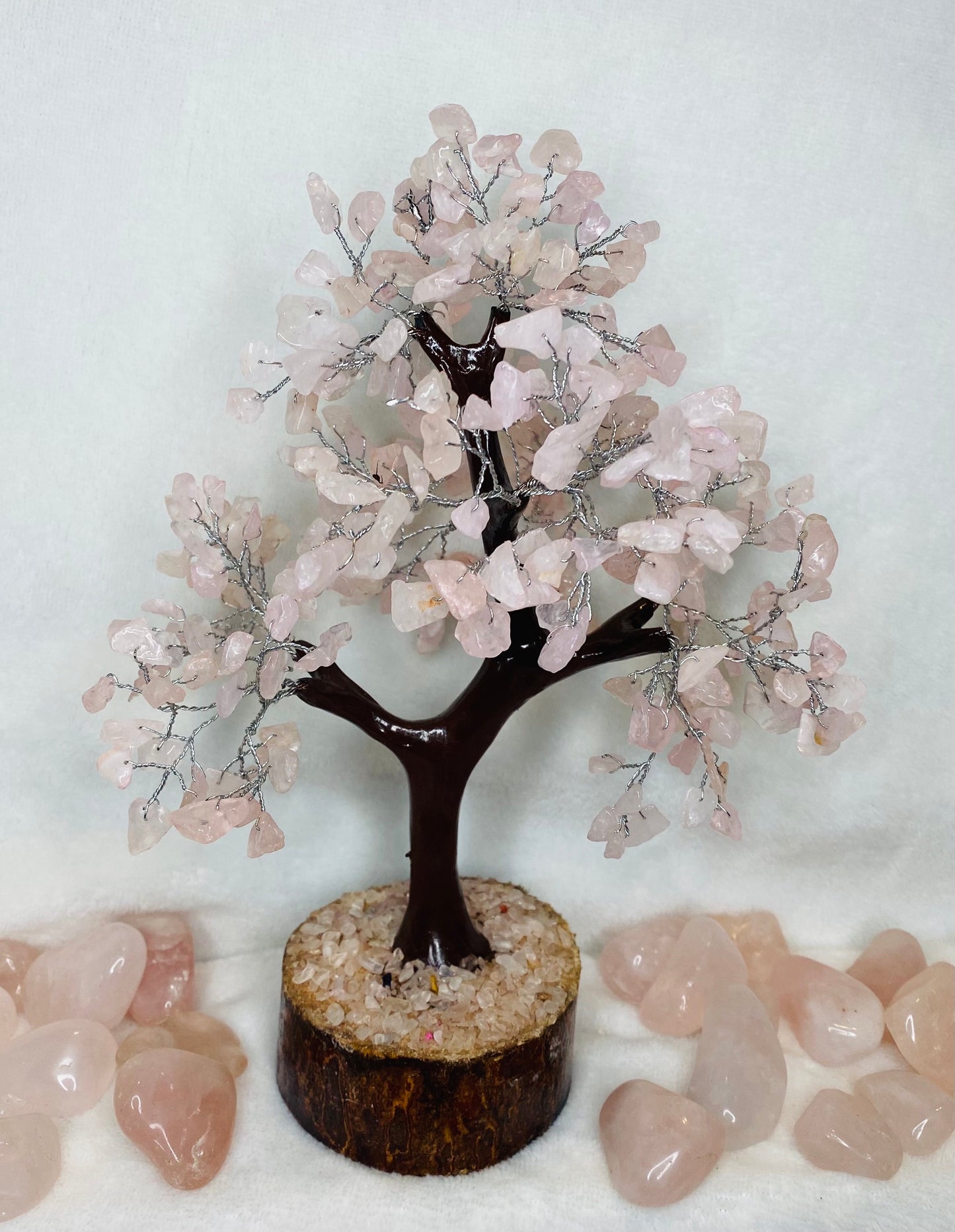 Rose Quartz Bonsai Tree